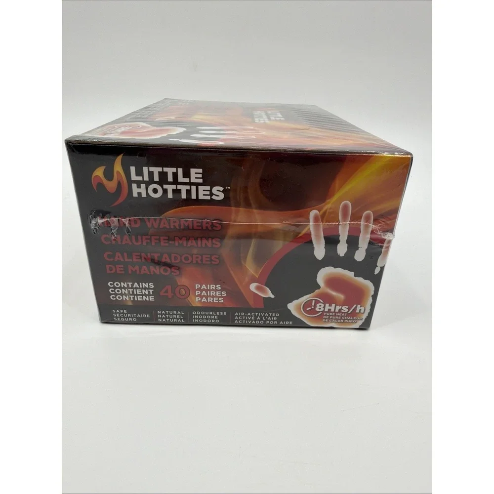 Little Hotties Hand Warmers Disposable Winter Bulk Pack 40 pairs SEALED BOX
